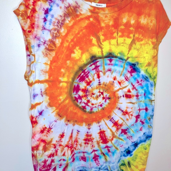 Custom Ice Dye Tie Dye Tank Top Size L - Picture 2 of 8